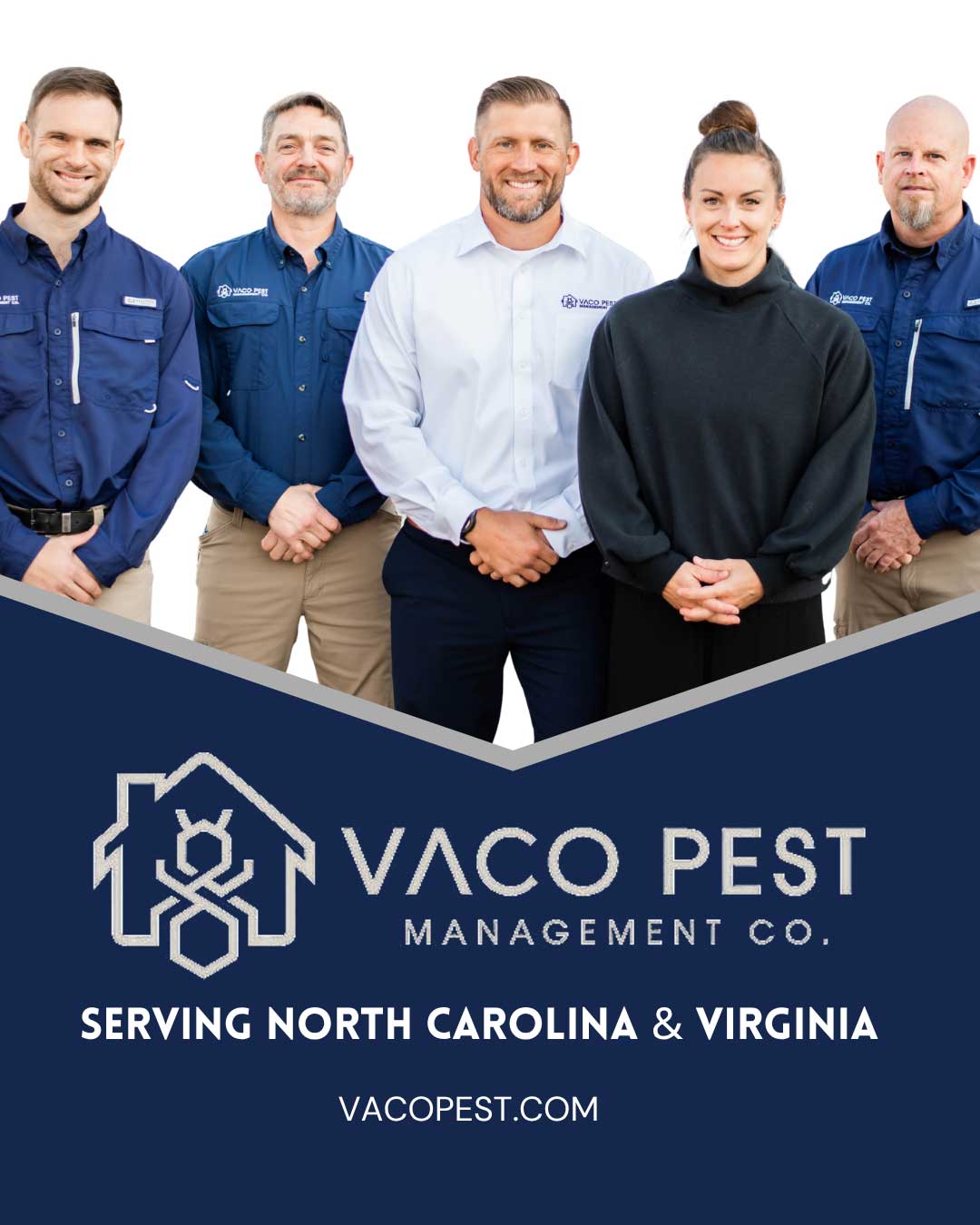VACO Pest Management serving North Carolina and Virginia.